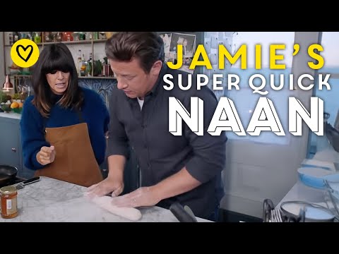 How To Make Jamie's Cheats Naan In 3 Minutes With Claudia Winkleman