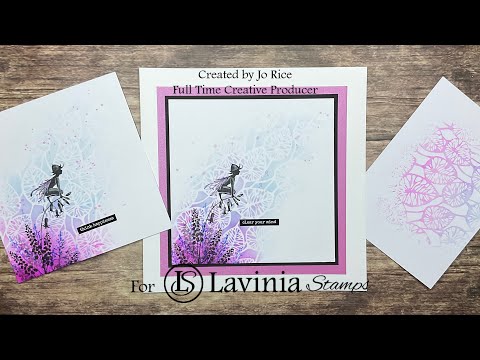 Bella amongst the Bluebells by Jo Rice #cardmakingvideo #laviniastamps #cas