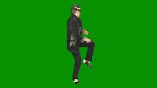 GREEN SCREEN - Dancing Man in Suit Slow Motion inc