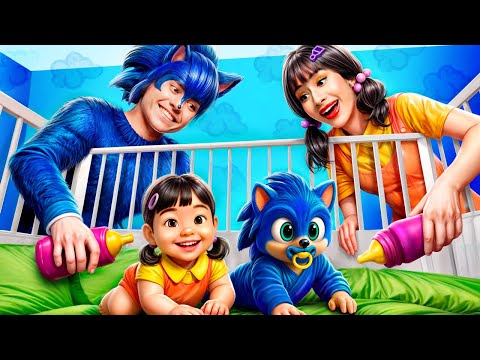 Adoptowała Mnie Lalka z Gry w Kalmara & Super Sonic!Dziewczyna z Gry w Kalmara vs Sonic: Metamorfoza