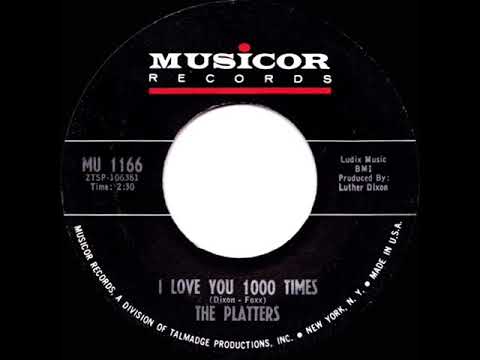 1966 HITS ARCHIVE: I Love You 1000 Times - Platters (mono 45)