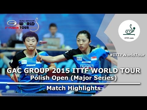 Polish Open 2015 Highlights: FENG Tianwei/YU Mengyu vs DING Ning/ZHU Yuling (Final)