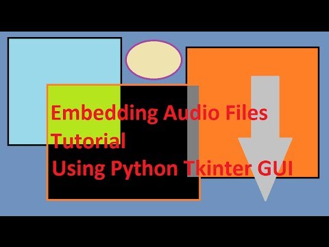 Python Tkinter Gui Tutorial How To Embed An Audio File
