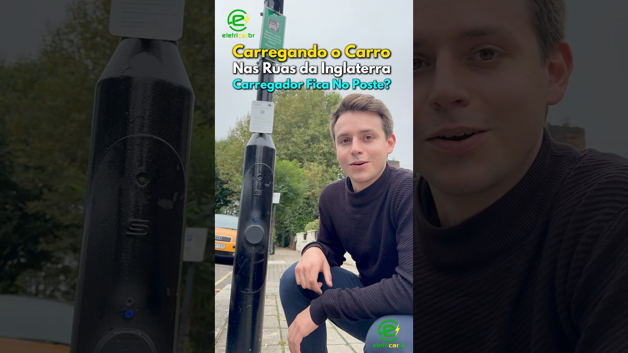 Carregando o Carro Nas Ruas da Inglaterra! Carregador Fica No Poste?⚡