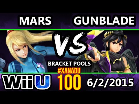 Xanadu 100 - Mars (ZSS) Vs. Gunblade (Dark Pit) SSB4 Tournament - Smash Wii U - Smash 4