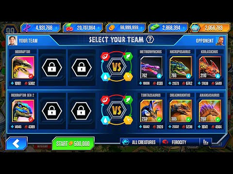 INDORAPTOR VS INDORAPTOR GEN 2 | JURASSIC WORLD THE GAME