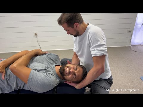 Pinched Nerve & Sprained Neck 😩 Send Electric Ripples Down Arm - Intense Elbow Massage & Cracks