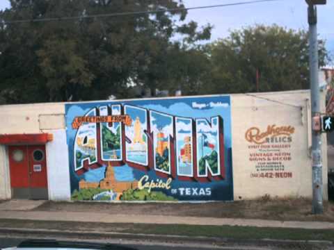 "Greetings from Austin" Mural Repainted - in Timelapse