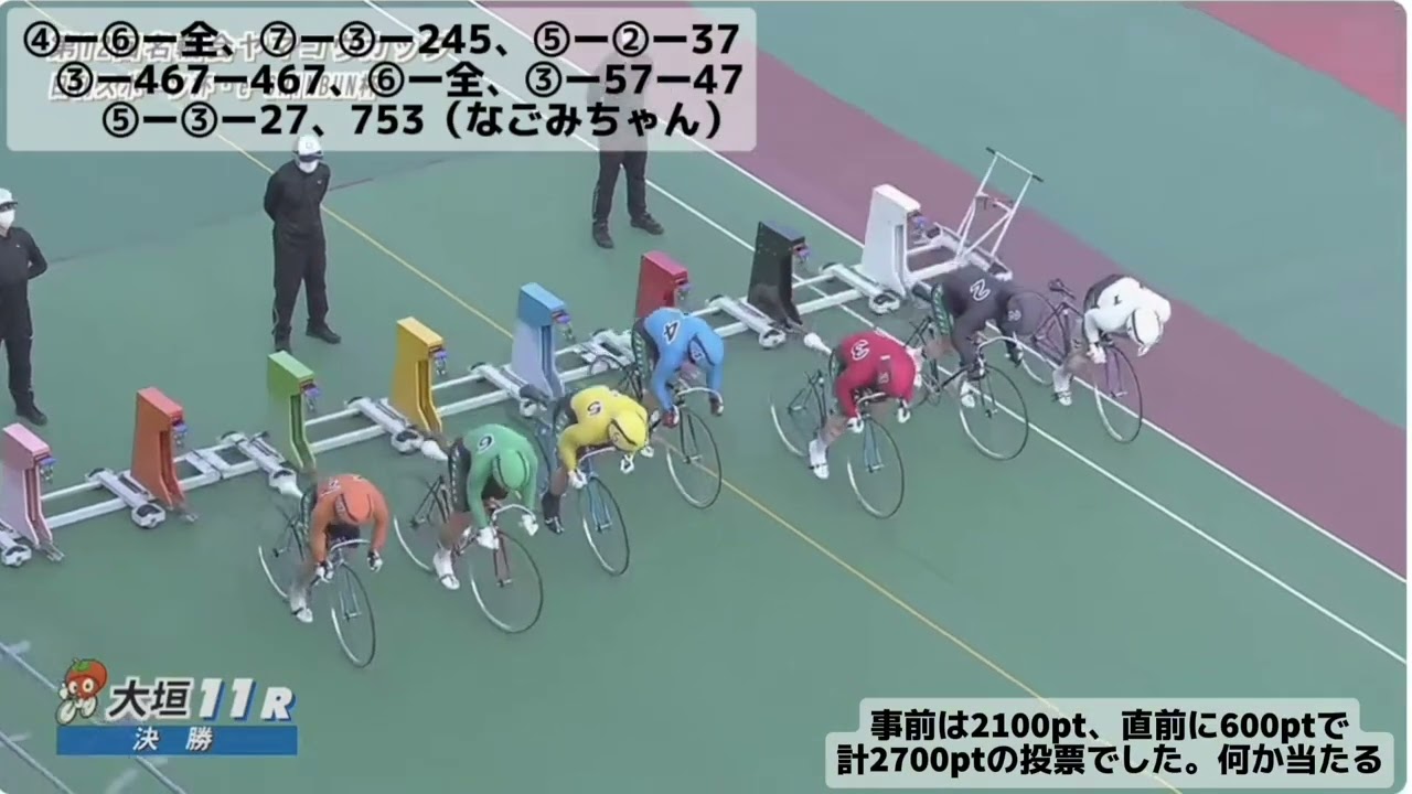 【後半】的中率100%の一球入魂競輪（理論上）　3月27日　大垣11R　A級決勝