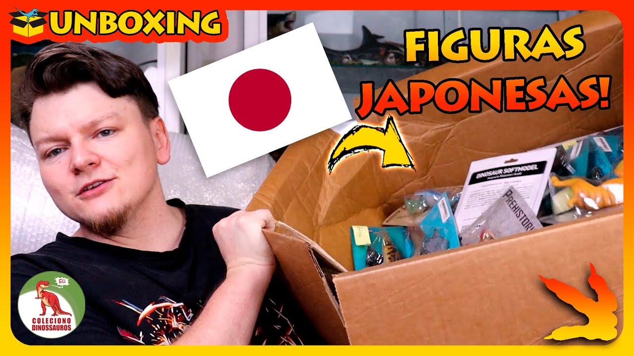 Mega unboxing de figuras de dinossauros do Japão! Vem ver o que chegou!