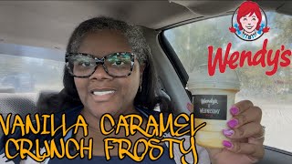 SLAYTEMBER DAY 15: WENDYS VANILLA CARAMEL CRUNCH FUSION FROSTY  #THEREVIEWQUEEN #SLAYTEMBER 