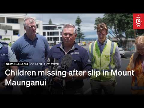 Rescuers heard people under debris after Mt Maunganui land slip | Press conference | RNZ