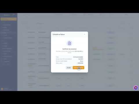 Tutoriel vidéo : Convertir un devis en facture — Formation FacturesPro