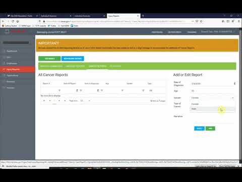 Report Cancer Diagnosis tutorial video