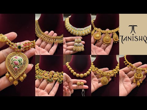 Tanishq Latest Antique Gold Necklace Set Design 💕 || Tanishq Trendy Gold Necklace Set Collection 😱