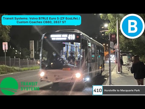 Transit Systems: Volvo B7RLE Euro 5 (ZF EcoLife) / Custom Coaches CB80, 2837 ST