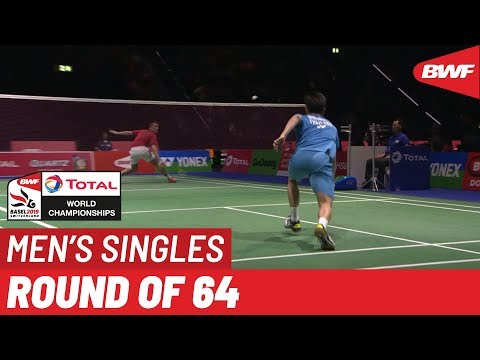 R64 | MS | Mark CALJOUW (NED) vs. Kantaphon WANGCHAROEN (THA) [12] | BWF 2019