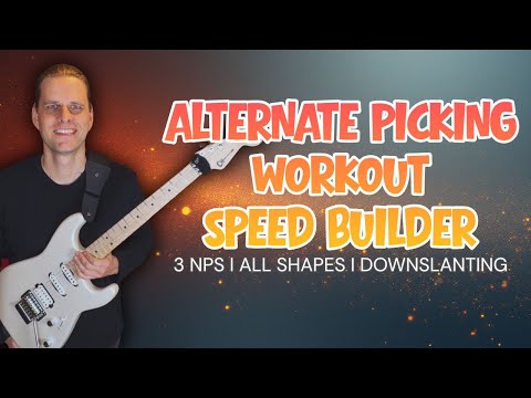 How to play faster I guitar technique training for alternate picking