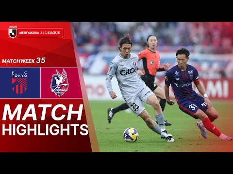  FC TOKYO vs Fagiano Okayama - Game Highlights | 2025 J1 LEAGUE | MW35 