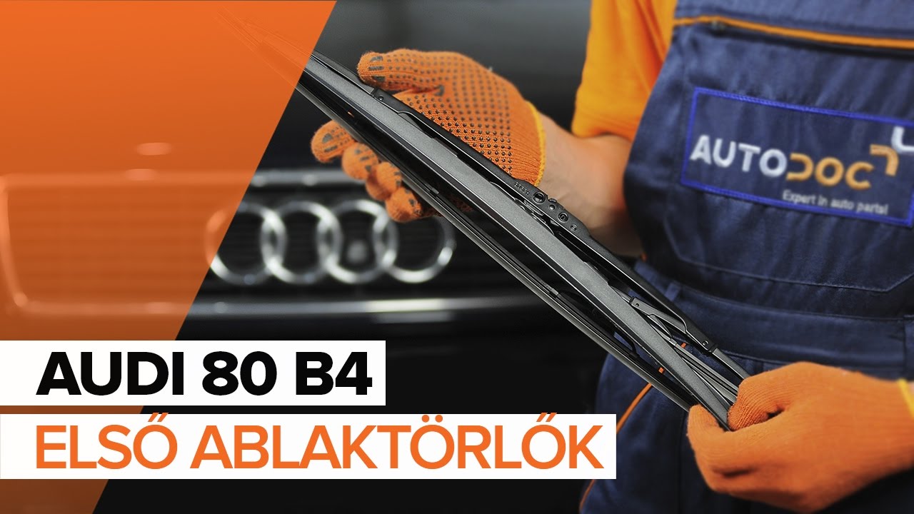 Elülső ablaktörlő lapát-csere Audi 80 B4 gépkocsin – Útmutató