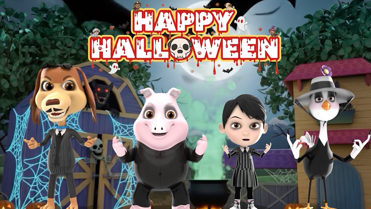 CELEBRANDO HALLOWEEN CON 🐶 MI PERRO CHOCOLO | CANCIONES INFANTILES ♫ #halloween2025 #shortinfantil