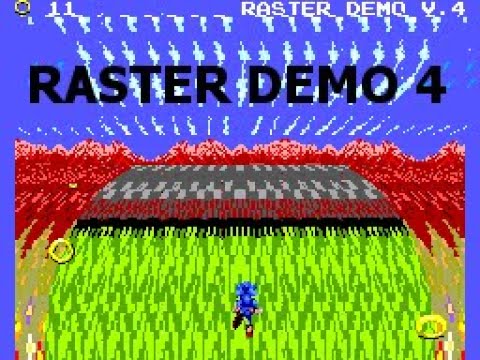 Sonic Raster Effect Demo 4 on Sega Master System