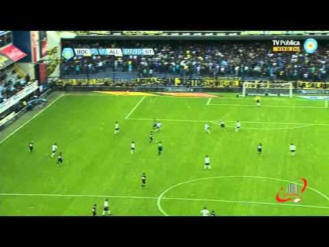 SEGUNDO GOL DE SILVA - BOCA 3 ALL BOYS 1 - FECHA 3 (18 08 2012)