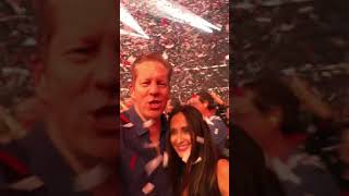 KISS concert confetti shower : )