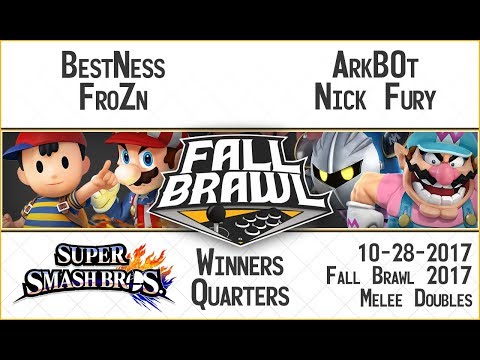 Fall Brawl 2017: BestNess + Frozn vs. Nick Fury + Arkb0t - SSB4 Doubles Winners Quarters