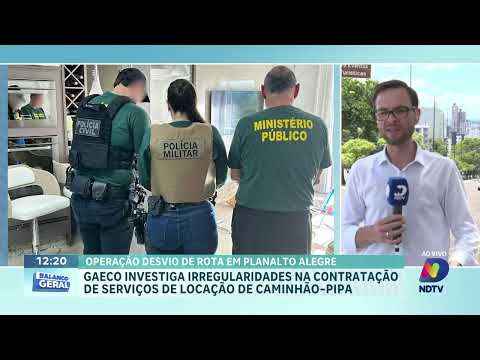 Operação Desvio de Rota investiga contratos de caminhão-pipa em Planalto Alegre