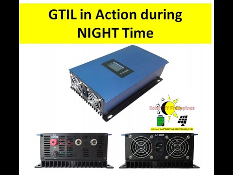 GTIL in Action: Battery Operated Grid Tie Inverter with Limiter