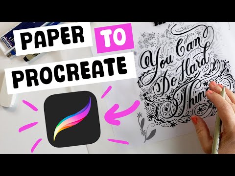 Digitize your hand-drawn art with Procreate (no scanner needed!)