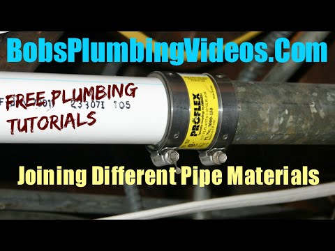How to join galvanized pipe to p.v.c/ p.v.c. to galvanized