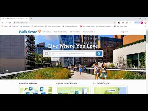 Understanding the "Walk Score" of a property