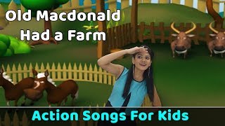 Old Macdonald Had a Farm Poem | Action Songs For Kids | Nursery Rhymes With Actions | Baby Rhymes
