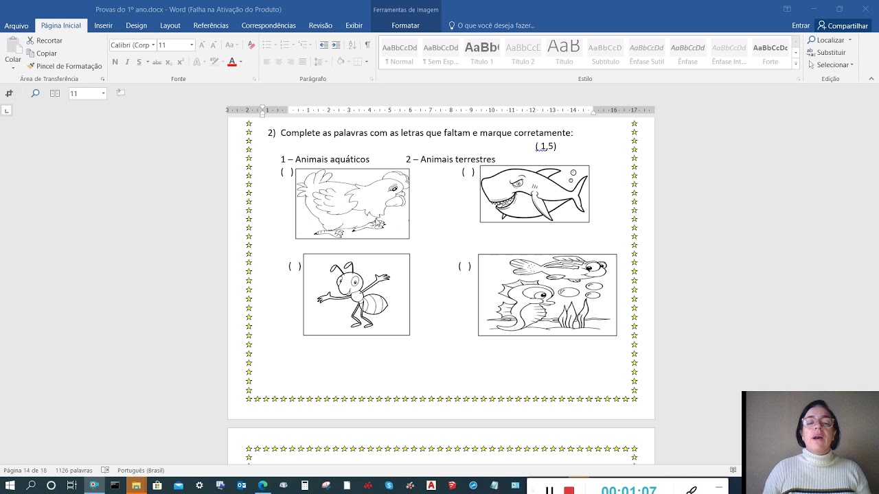 Watch Now Avaliação de Ciências 1º ano - completa Avaliação de Ciências 1º ano - completa