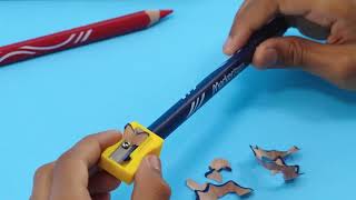 Smazatelná pastelka na školní tabulky Maped dry-erasable - 4 barvy + ořezávátko