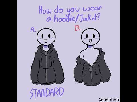 How do you wear a hoodie or jacket? #shorts #femboy #comicdub