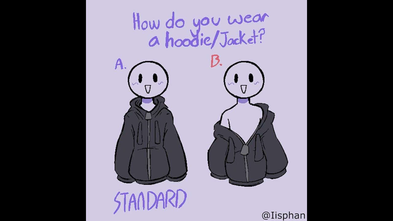 How do you wear a hoodie or jacket? #shorts #femboy #comicdub