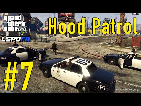 GTA 5 - LSPDFR Playing As A Cop SP - Episode #7: Hood Patrol (HUGE SHOOTOUT)