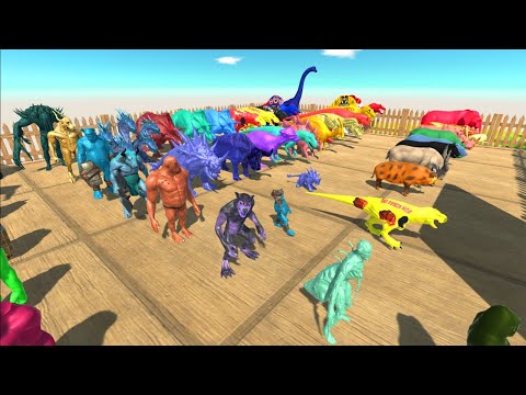 Colored Animals Championship - Animal Revolt Battle Simulator
