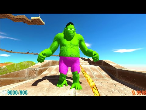 FPS EXTREME DEATH CLIMB vs HULK GORO - Animal Revolt Battle Simulator