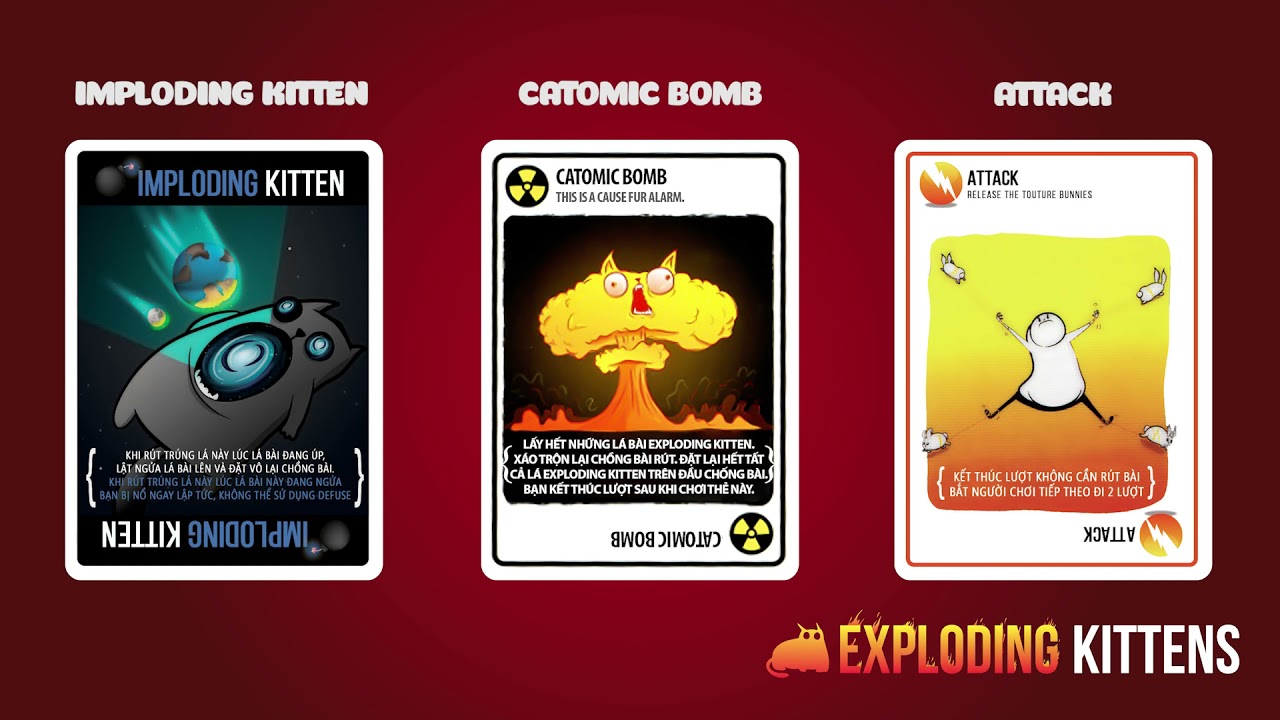 Top 5 Combo Bá Đạo Trong Exploding Kitten