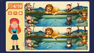 Viki Spotter: Zoo, Level 19 Walkthrough, 1080p/60FPS.