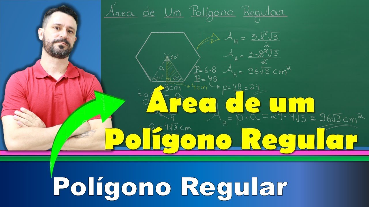 Área de um polígono regular - Como calcular a área de um polígono regular qualquer.