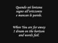 Andrea Bocelli - Con Te Partiro (English lyrics translation)