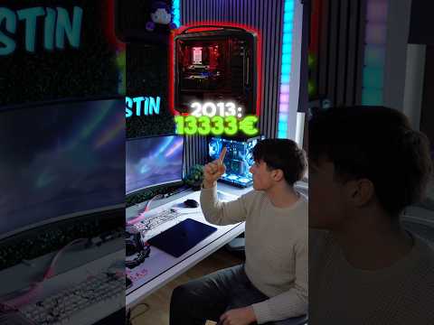 ALTER 13333€ GAMING PC… 2025 GUT🤔🤯 #gaming #setup #hardware techjustin