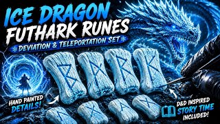 Ice & Snow Frost Dragon Runes || Full Commission Process & Story