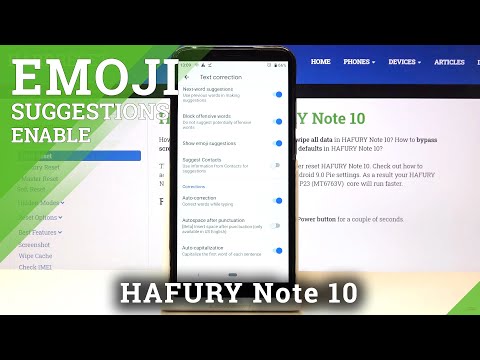 How to Show Emoji Suggestions in HAFURY Note 10 – Find Emoji Options