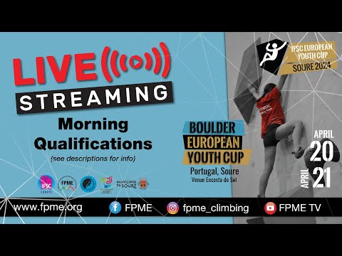 IFSC Bouldering Morning Qualifications - European Youth Cup - Soure (POR) 2024
